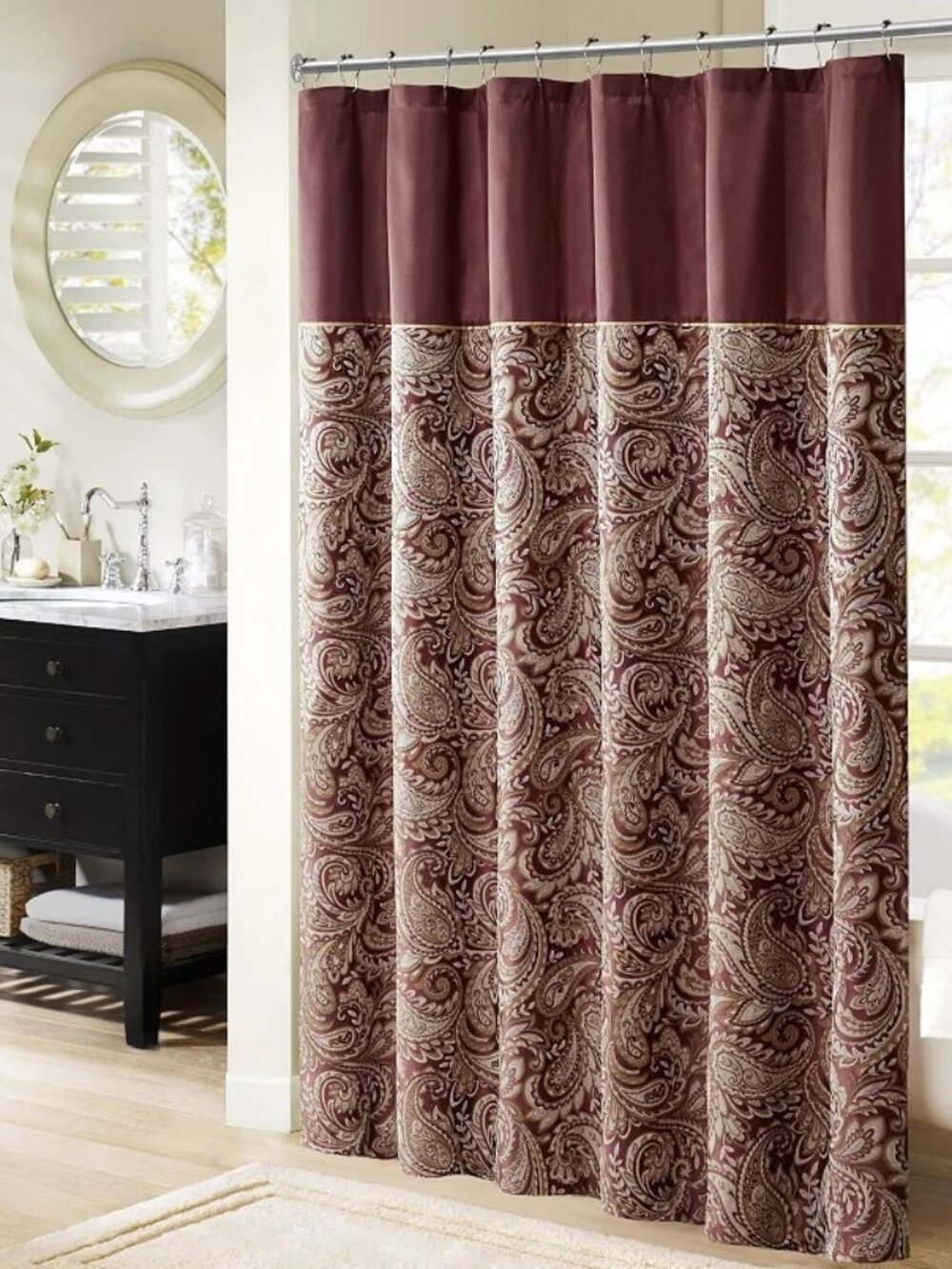 Madison Park Whitman Set Shower Curtain and 6 Piece Towel Set, NWT